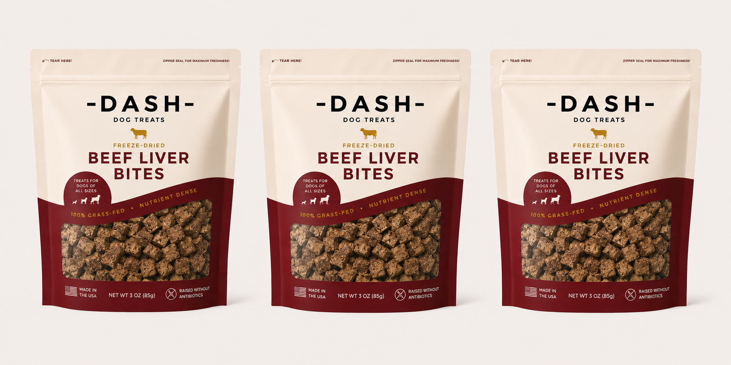 Single Ingredient Freeze-Dried Beef Liver Bites