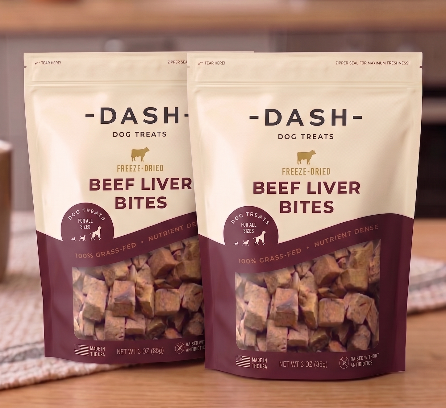 Single Ingredient Freeze-Dried Beef Liver Bites