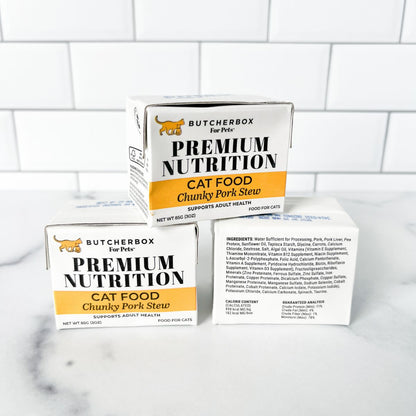 Premium Nutrition Cat Food Chunky Pork Stew