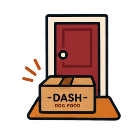 A DASH box waiting on a doorstep